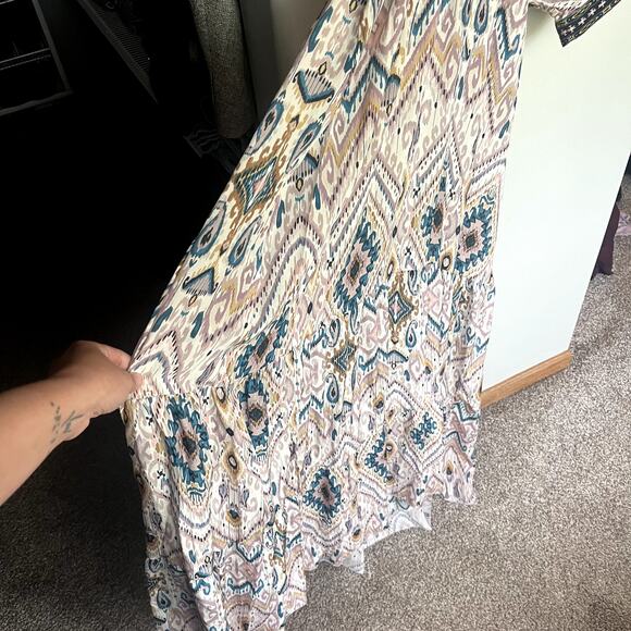 Johnny Was Jade Alona Silk Dress - L - Picture 4 of 7